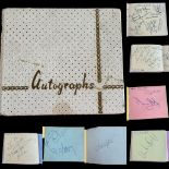 1960/70's sport autograph book. Rangers FC 1964, Maurice Hope, John Conteh, Mickey Duff, Ian Archer,