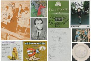 Actress/Actor/Music 10 x Collection of mixtures of signed signatures such as Max Bygraves small