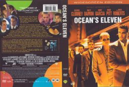 Matt Damon signed Ocean's Eleven DVD sleeve photocopy. 7x5.5 inch. Good Condition. All autographs
