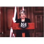 Theresa May signed 12x8inch colour photo. Good Condition. All autographs come with a Certificate