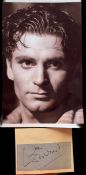 Laurence Olivier clipped signature with unsigned black and white photo. Good Condition. All