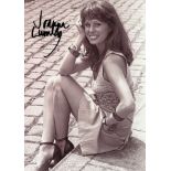 Joanna Lumley signed 7x5inch black and white photo. Good Condition. All autographs come with a