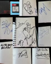 1980's sport and entertainment autograph book collection. Includes John Conteh, Henry Cooper,