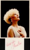 Glen Close signed 6x4 inch white card and stunning 10x8 inch colour photo. Good Condition. All