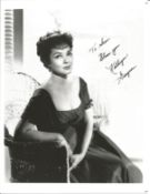 Kathryn Grayson signed 10x8 inch vintage black and white photo dedicated. Good Condition. All