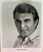 Paul Picerni signed 10x8inch black and white photo. American actor. Good Condition. All autographs