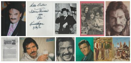 Celebrity/Actor/Band/Music. 10 x Collection of variety Signed Colour Photo's / Black and White