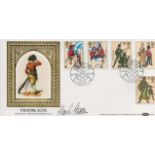 Charles Stadden signed FDC. The Royal Scots. Musketeer, Hepburn's Regiment 1633. Double postmarked