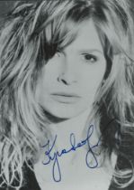 Kyra Sedgwick signed Black and White Photo 7x5 Inch. Is an American film and television actress.