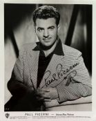 Paul Picerni signed 10x8inch black and white photo. American actor. Good Condition. All autographs