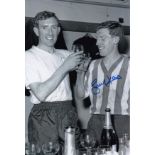Football Autographed TONY KAY 12 x 8 Photo : B/W, depicting Sheffield Wednesday captain TONY KAY