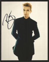 David Bowie signed 10x8 inch colour photo. Good Condition. All autographs come with a Certificate of