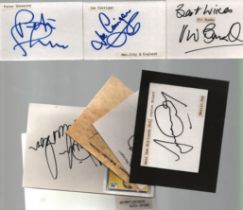 Football 8 Signed Cards By Mervyn Day, Dave Beasant, Brian Flynn, David Jones, Peter Shreeves, Joe