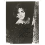 Liza Minnelli signed 10x8 inch black and white photo dedicated. Good Condition. All autographs