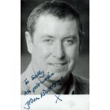 John Nettles signed 5.5x3.5 inch black and white photo. Dedicated. Good Condition. All autographs