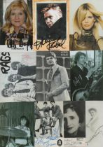 German Actress/Singer/Band. 10 x Collection of variety Signed Promo.8 x Black and White Photo's /