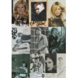 German Actress/Singer/Band. 10 x Collection of variety Signed Promo.8 x Black and White Photo's /