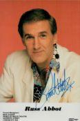 Russ Abbot signed Promo. Colour Photo 6x4 Inch. Is an English musician, actor and comedian. Good