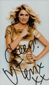 Tess Daly signed Colour Photo 7x4 Inch. Is an English television presenter. After beginning her