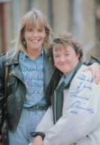 Multi signed Linda Robson and Pauline Quirke MBE Promo. Photo Approx 6x4 Inch 'Birds Of A Feather.