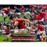 Jamie Roberts - British Lions 2009 limited edition signed photo montage with signing photo For those