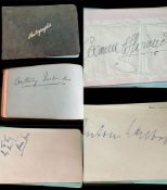 1940's Entertainment autograph book. Includes Gertrude Lawrence, Cyril Raymond, Flora Robson,