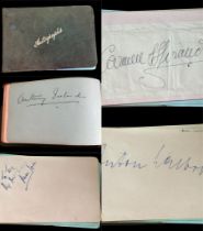 1940's Entertainment autograph book. Includes Gertrude Lawrence, Cyril Raymond, Flora Robson,