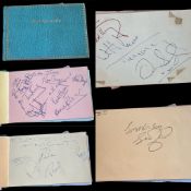 1960'S music and other notables autograph book. Includes Billy J Kramer, Tommy Quickly, Barron