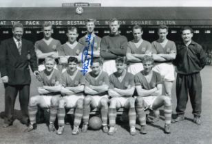 Football Autographed JACK CHARLTON 12 x 8 Photo : B/W, depicting a wonderful image showing Leeds