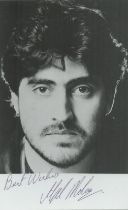 Alfred Molina signed Black and White Photo 5.5x3.5 Inch. Is a British actor. Good Condition. All