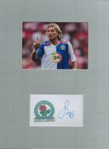 Robbie Savage Signed 12x16 Mounted Blackburn Photo. Good Condition. All autographs come with a