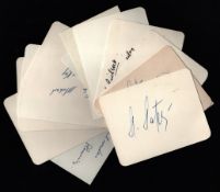 Sport - Mixed - 15 vintage signed cards, 4.5x3.5 and 3.5x2.5 inches, some dedicated, one posted. A