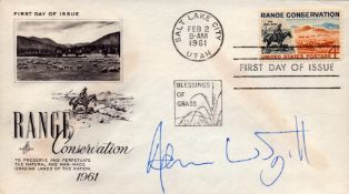 Adam Woodyatt signed FDC Range Conservation 1961 date stamped 2nd February 1961. Good Condition. All
