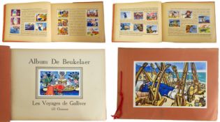 De Beukelaer Complete album with stuck in colour picture cards from Gulliver's Travels, 24 pages