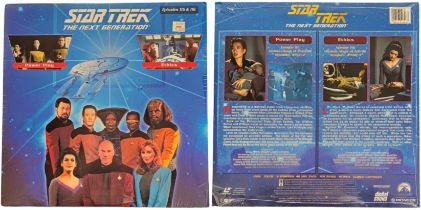 Star Trek Next Generation Episode 115 and 116: Power Play and Ethics on laserdisc. Good Condition.