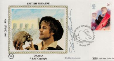 Sir Derek Jacobi signed FDC. British Theatre Drama. Single postmarked 28th April 82 Cover. Good