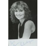 Susan Penhaligon signed Black and White Photo 5.5x3.5 Inch. Is a British actress and writer known