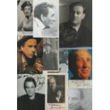 Actors/Novelist plus others 10 x Collection of Colour and Black and White Photos Signed signatures