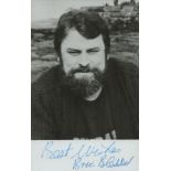 Brian Blessed, OBE signed Black and White Photo 5.5x3.5 Inch. Is an English actor known for his