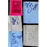 1980/90's Assorted autograph book. Includes Mark Webber, Trevor Francis, Paul Carrack, Rick Wakeman,