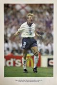 Stuart Pearce- England - Signed Euro 96 Limited Edition photographic print One of the most famous