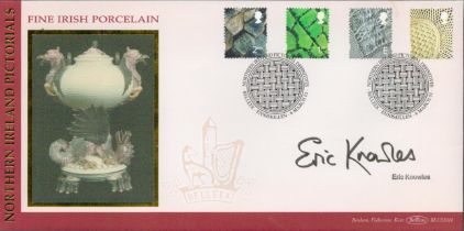 Eric Knowles signed Northern Ireland Pictorials FDC. 6th March 2001 Enniskillen. Good Condition. All