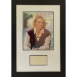 Angie Dickinson 20x14 framed and mounted signature display includes signed album page and