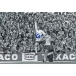 Football Autographed ALFIE CONN 12 x 8 Photo : B/W, depicting a superb image showing ALFIE CONN