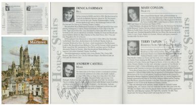 Multi signed Nyree Dawn Porter, Sylvia Syms, Andrew Castell, Terry Taplin Programme. The Marlowe