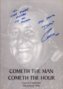 Dave Courtney signed 'Cometh the Man, Cometh the Hour' auction programme for Joey Pyle Sr. dated