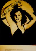 Paulette Goddard signed Sepia Promo. Photo 5.5x4 Inch. Was an American actress and socialite. Her