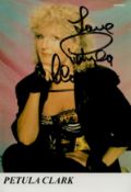 Petula Clark signed Promo. Colour Photo 6x4 Inch. Is a British singer, actress. Good Condition.