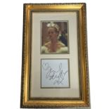 Jennifer Ellison signed mounted and framed colour photo with signature below. Measures 18x11.