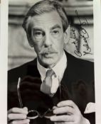 Michael Gough signed 10x8inch black and white photo. Starred as Alfred in Batman. Good Condition.